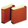 File Cabinet Pockets, 3.5" Expansion, Letter Size, Redrope, 10/Box