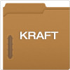 Kraft Fastener Folders, 1/3-Cut Tab: Assorted, 2 Fasteners, Legal Size, Kraft, 50/Box