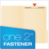 Manila Fastener Folders, 1/3-Cut Tab: Assorted, 1 Fastener, Legal Size, Manila, 50/Box