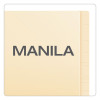 Manila End Tab Expanding Fastener Folders, 2-Ply Straight Tab, Expands 0.75", 2 Fasteners, Letter Size, Manila, 50/Box