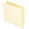 Manila End Tab Folders, 9.5" High Front, Straight 1-Ply Tabs, Letter Size, Manila, 100/Box