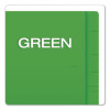 Colored End Tab Folders With Reinforced Double-Ply Straight Cut Tabs, Letter Size, 0.75" Expansion, Green, 100/Box