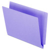 Colored End Tab Folders With Reinforced Double-Ply Straight Cut Tabs, Letter Size, 0.75" Expansion, Purple, 100/Box