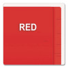 Colored End Tab Folders With Reinforced Double-Ply Straight Cut Tabs, Letter Size, 0.75" Expansion, Red, 100/Box
