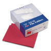 Colored End Tab Folders With Reinforced Double-Ply Straight Cut Tabs, Letter Size, 0.75" Expansion, Red, 100/Box