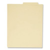 Manila End Tab Folders, 9.5" High Front, Straight 2-Ply Tabs, Letter Size, Manila, 100/Box
