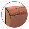 Kraft Indexed Expanding File, 31 Sections, Elastic Cord Closure, 1/15-Cut Tabs, Legal Size, Brown