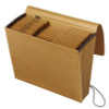 Kraft Indexed Expanding File, 12 Sections, Elastic Cord Closure, 1/12-Cut Tabs, Letter Size, Brown