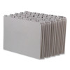 Top Tab A-Z File Guides, 1/5-Cut Top Tab, A To Z, 8.5 X 14, Gray, 25/Set