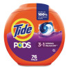 Pods Laundry Detergent, He Compatible, Spring Meadow, 57 Oz Tub, 76 Pacs/Tub