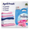 Liquid Fabric Softener, April Fresh Scent, 140 Oz Bottle, 4/Carton