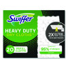 Heavy-Duty Dry Refill Cloths, 10.3 x 7.8, White, 20/Pack, 4 Packs/Carton