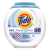 Pods Laundry Detergent, He Compatible, Unscented, 81 Pods/Tub, 4 Tubs/Carton