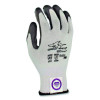 Great White 3Gx Seamless Knit Dyneema Diamond Blended Gloves, En388: 4542, Medium, White/Gray, Pair