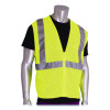 Ansi Class 2 Two-Pocket Zipper Mesh Safety Vest, Polyester Mesh, X-Large, Hi-Viz Lime Yellow