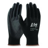 Gp Polyurethane-Coated Nylon Gloves, En388: 1111, 10" Long, Medium, Black, 12 Pairs