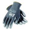 Gp Polyurethane-Coated Nylon Gloves, En388: 1111, 10" Long, Large, Gray, 12 Pairs