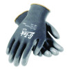 Gp Polyurethane-Coated Nylon Gloves, En388: 1111, 10" Long, Small, Gray, 12 Pairs