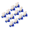 Seamless Knit Cotton/Polyester Gloves, En388: 2011, Small, Natural/Blue, 12 Pairs