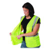Ansi Class 2 Four Pocket Zipper Safety Vest, Polyester Mesh, 4X-Large, Hi-Viz Lime Yellow