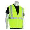 Ansi Class 2 Four Pocket Zipper Safety Vest, Polyester Mesh, X-Large, Hi-Viz Lime Yellow