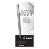 Razor Point Fine Line Porous Point Pen, Stick, Extra-Fine 0.3 Mm, Black Ink, Black Barrel, Dozen