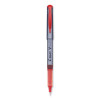 V Razor Point Liquid Ink Porous Point Pen, Stick, Extra-Fine 0.5 Mm, Red Ink, Gray/Translucent Red Barrel, Dozen