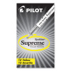 Spotliter Supreme Highlighter, Fluorescent Yellow Ink, Chisel Tip, Yellow/White Barrel, Dozen