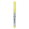 Spotliter Supreme Highlighter, Fluorescent Yellow Ink, Chisel Tip, Yellow/White Barrel, Dozen