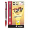 Precise Grip Rollerball Pen, Stick, Bold 1 Mm, Red Ink, Red Barrel