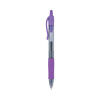 G2 Premium Gel Pen, Retractable, Extra-Fine 0.5 Mm, Purple Ink, Smoke/Purple Barrel, Dozen