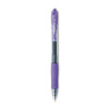 G2 Premium Gel Pen, Retractable, Fine 0.7 Mm, Purple Ink, Smoke/Purple Barrel, Dozen