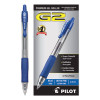 G2 Premium Gel Pen Convenience Pack, Retractable, Extra-Fine 0.38 Mm, Blue Ink, Smoke/Blue Barrel, Dozen