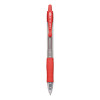 G2 Premium Gel Pen, Retractable, Extra-Fine 0.38 Mm, Red Ink, Smoke/Red Barrel