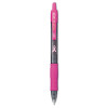 G2 Premium Breast Cancer Awareness Gel Pen, Retractable, Fine 0.7 Mm, Black Ink, Smoke/Pink Barrel, 2/Pack