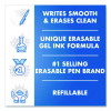 Frixion Clicker Erasable Gel Pen, Retractable, Fine 0.7 Mm, Navy Ink, Navy Barrel, 3/Pack