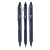 Frixion Clicker Erasable Gel Pen, Retractable, Fine 0.7 Mm, Navy Ink, Navy Barrel, 3/Pack