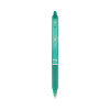 Frixion Clicker Erasable Gel Pen, Retractable, Fine 0.7 Mm, Green Ink, Green Barrel, Dozen