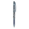 Frixion Point Erasable Gel Pen, Stick, Extra-Fine 0.5 Mm, Black Ink, Black/Silver/Smoke Barrel