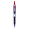 B2p Bottle-2-Pen Recycled Gel Pen, Retractable, Fine 0.7 Mm, Red Ink, Translucent Blue Barrel
