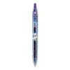 B2p Bottle-2-Pen Recycled Gel Pen, Retractable, Fine 0.7 Mm, Purple Ink, Translucent Blue Barrel