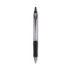 Acroball Pro Advanced Ink Hybrid Gel Pen, Retractable, Medium 1 Mm, Black Ink, Silver/Black Barrel, Dozen