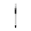 Easytouch Ballpoint Pen, Stick, Fine 0.7 Mm, Black Ink, Clear/Black Barrel, Dozen