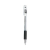 Easytouch Ballpoint Pen, Stick, Medium 1 Mm, Black Ink, Clear/Black Barrel, Dozen