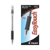 Easytouch Ballpoint Pen, Stick, Medium 1 Mm, Black Ink, Clear/Black Barrel, Dozen