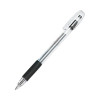 Easytouch Ballpoint Pen, Stick, Medium 1 Mm, Black Ink, Clear/Black Barrel, Dozen