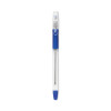Easytouch Ballpoint Pen, Stick, Medium 1 Mm, Blue Ink, Clear/Blue Barrel, Dozen