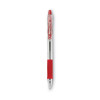 Easytouch Ballpoint Pen, Retractable, Fine 0.7 Mm, Red Ink, Clear Barrel, Dozen