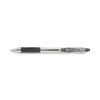 Easytouch Ballpoint Pen, Retractable, Medium 1 Mm, Black Ink, Clear Barrel, Dozen