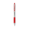 Easytouch Ballpoint Pen, Retractable, Medium 1 Mm, Red Ink, Clear Barrel, Dozen
